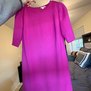 Classic Fuchsia Shift Dress - Unbranded